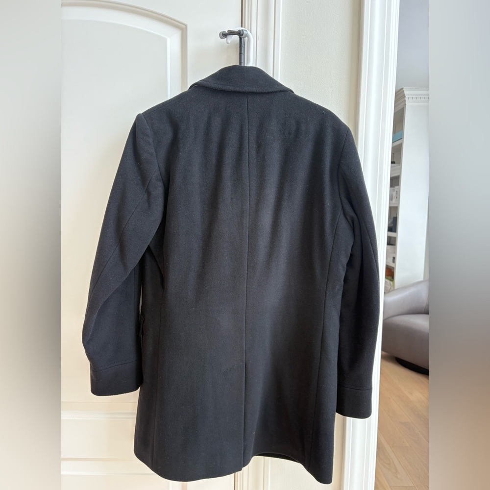 Banana Republic Classic Black Pea Coat - Picture 2 of 4
